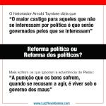 Reforma política ou reforma dos políticos?