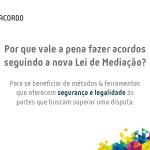 Explicando ao público geral as vantagens da nova Lei de Mediação