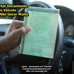 Não portar documento do veículo poderá não gerar multa