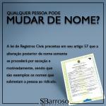 Quais são os critérios para alterar um nome e quem pode fazê-lo?