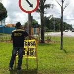 Fiscais aplicam R$ 7 mil em multas a suspeitos de poluição visual no DF