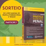 Sorteio do livro Manual de Prática Forense Penal - 2ª Edição