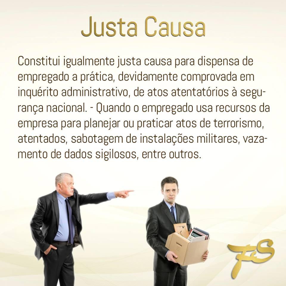 A Despedida Por Justa Causa Pressupõe A