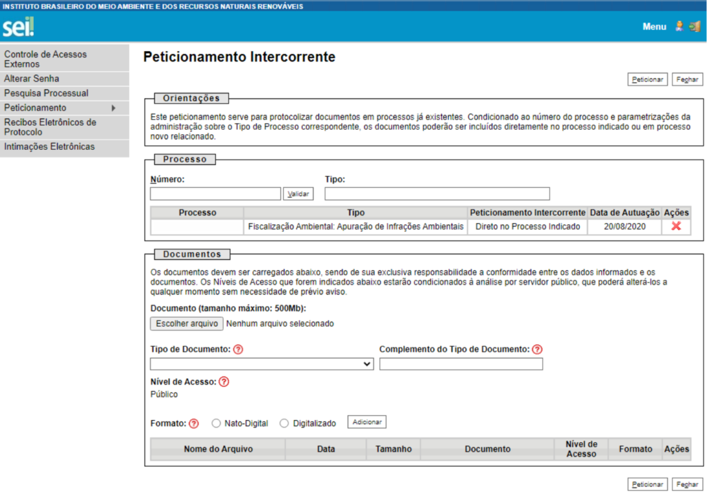 Como peticionar protocolar defesa multa ambiental