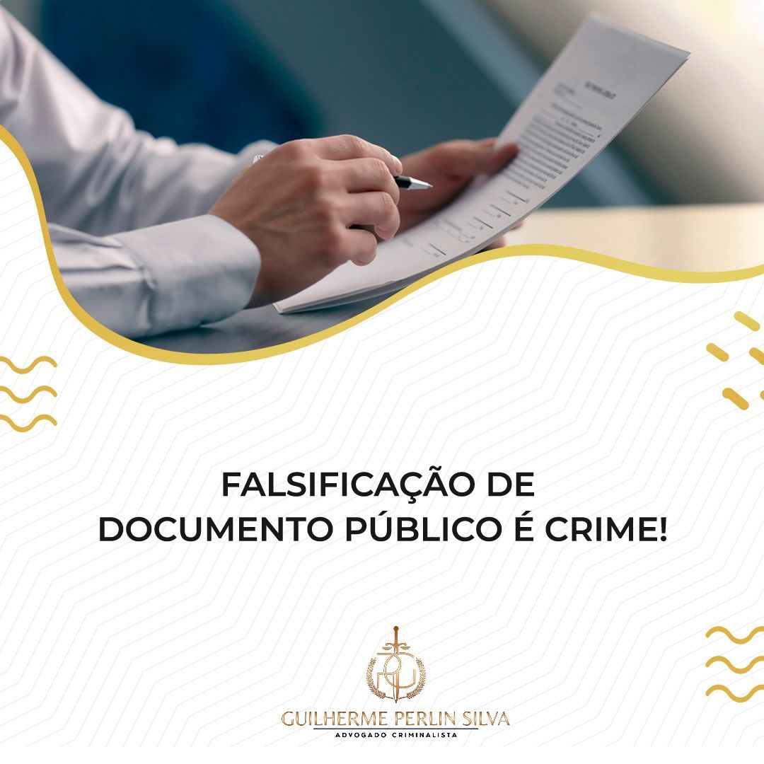 Falsificação de documento público é crime? | Jusbrasil