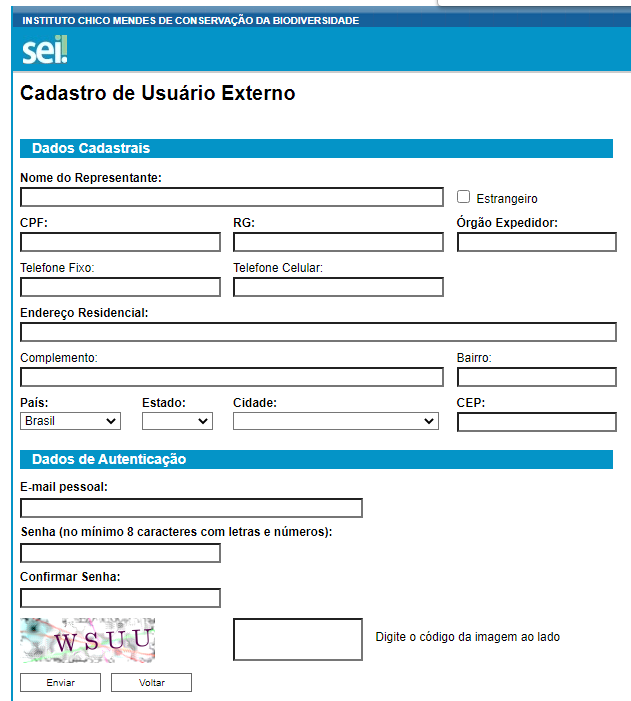 Como fazer cadastro no SEI Ibama ICMBio