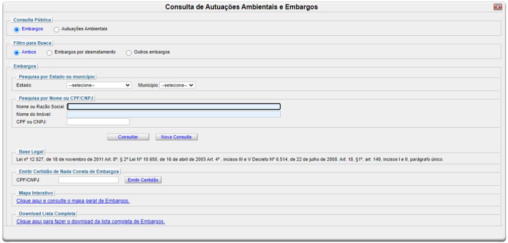 Como consultar um auto de infrao ambiental