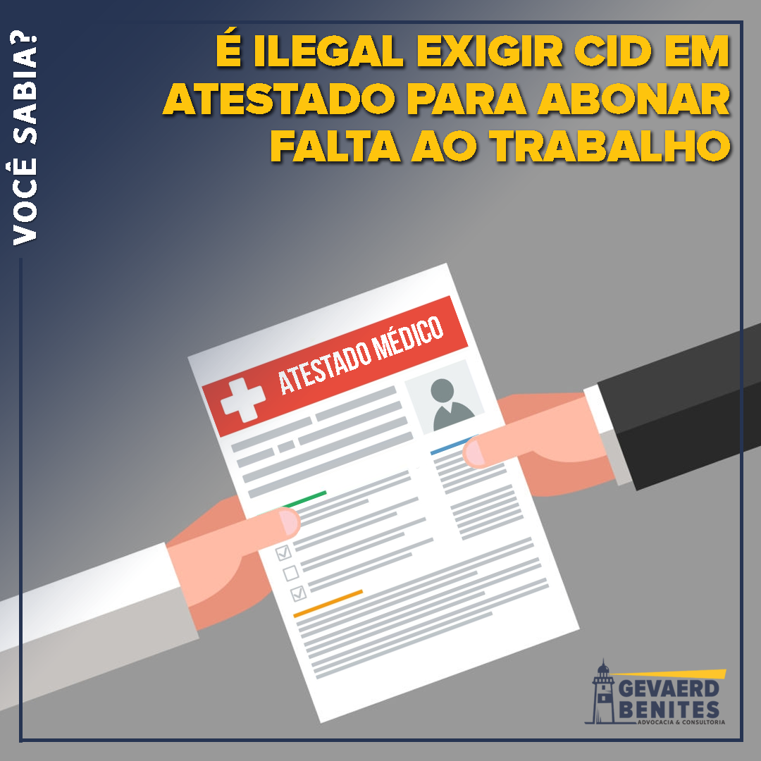 É ilegal exigir CID em atestado para abonar falta ao trabalho | Jusbrasil