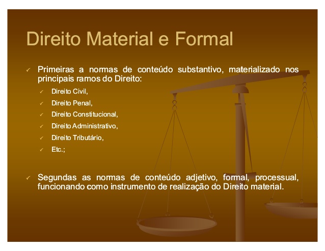 O Que é Direito Substantivo