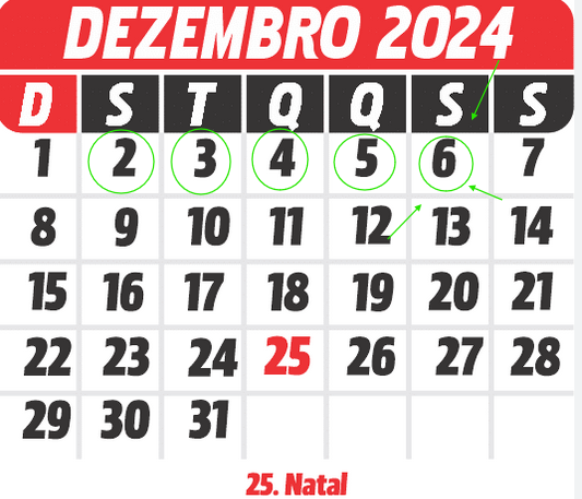 Qual o quinto dia útil do mês de Dezembro de 2024? | Jusbrasil