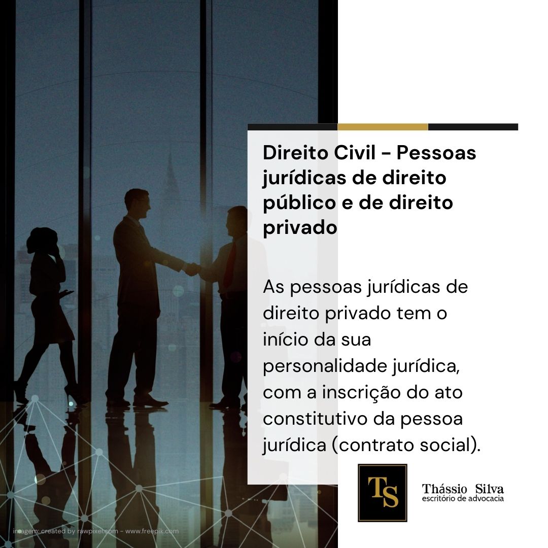 Direito Civil - Pessoas jurídicas de direito público e de direito ...