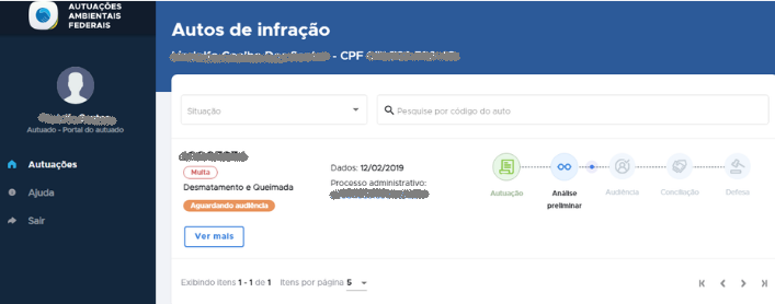 consultar auto de infracao portal do autuado ibama