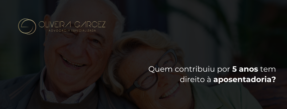 Quem contribuiu por 5 anos tem direito à aposentadoria? | Jusbrasil