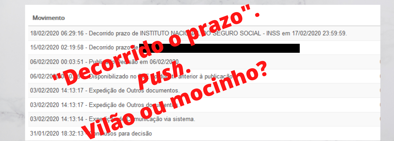 O Que Significa Decorrido Prazo Do Inss