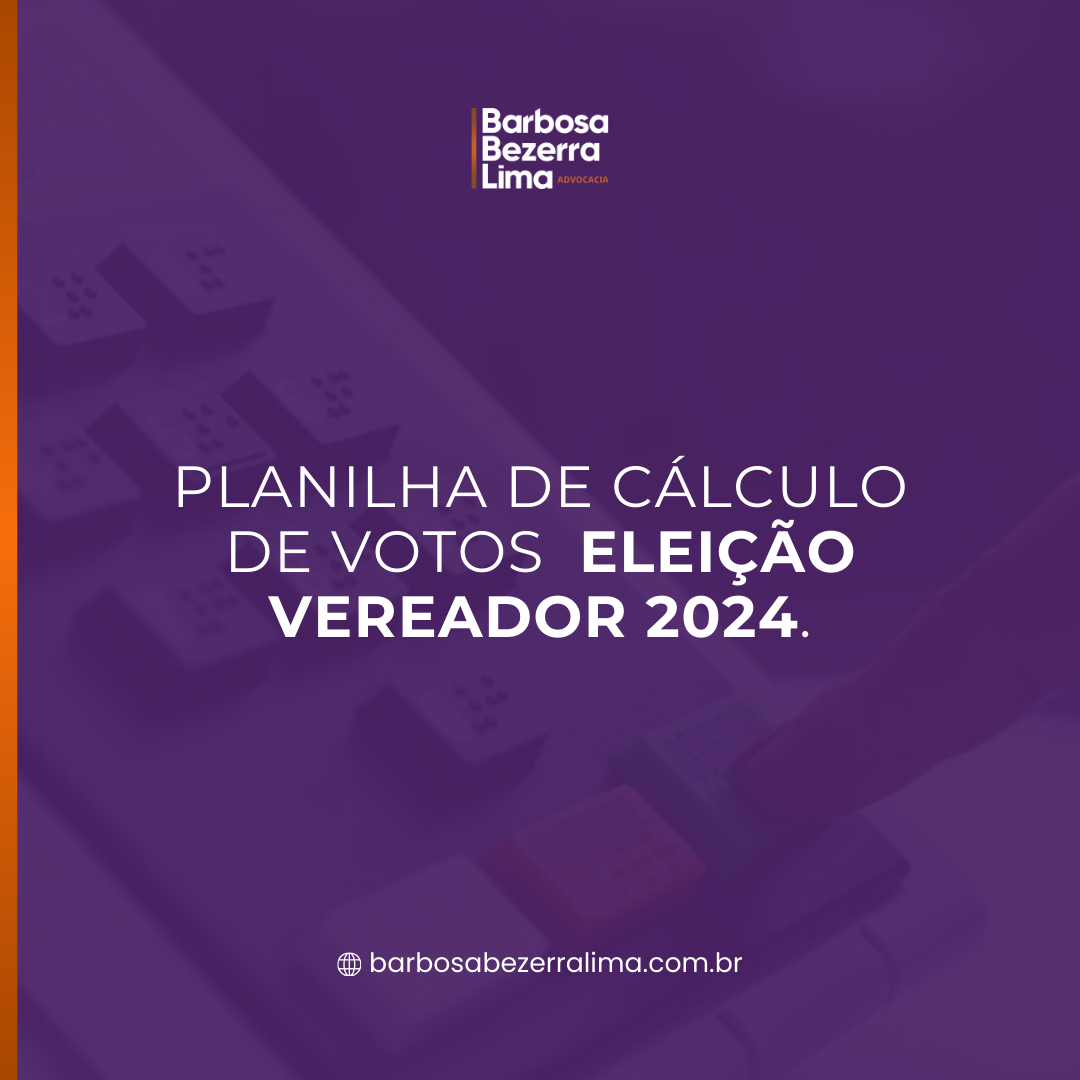 Como calcular os votos para eleição de vereador de 2024 | Jusbrasil