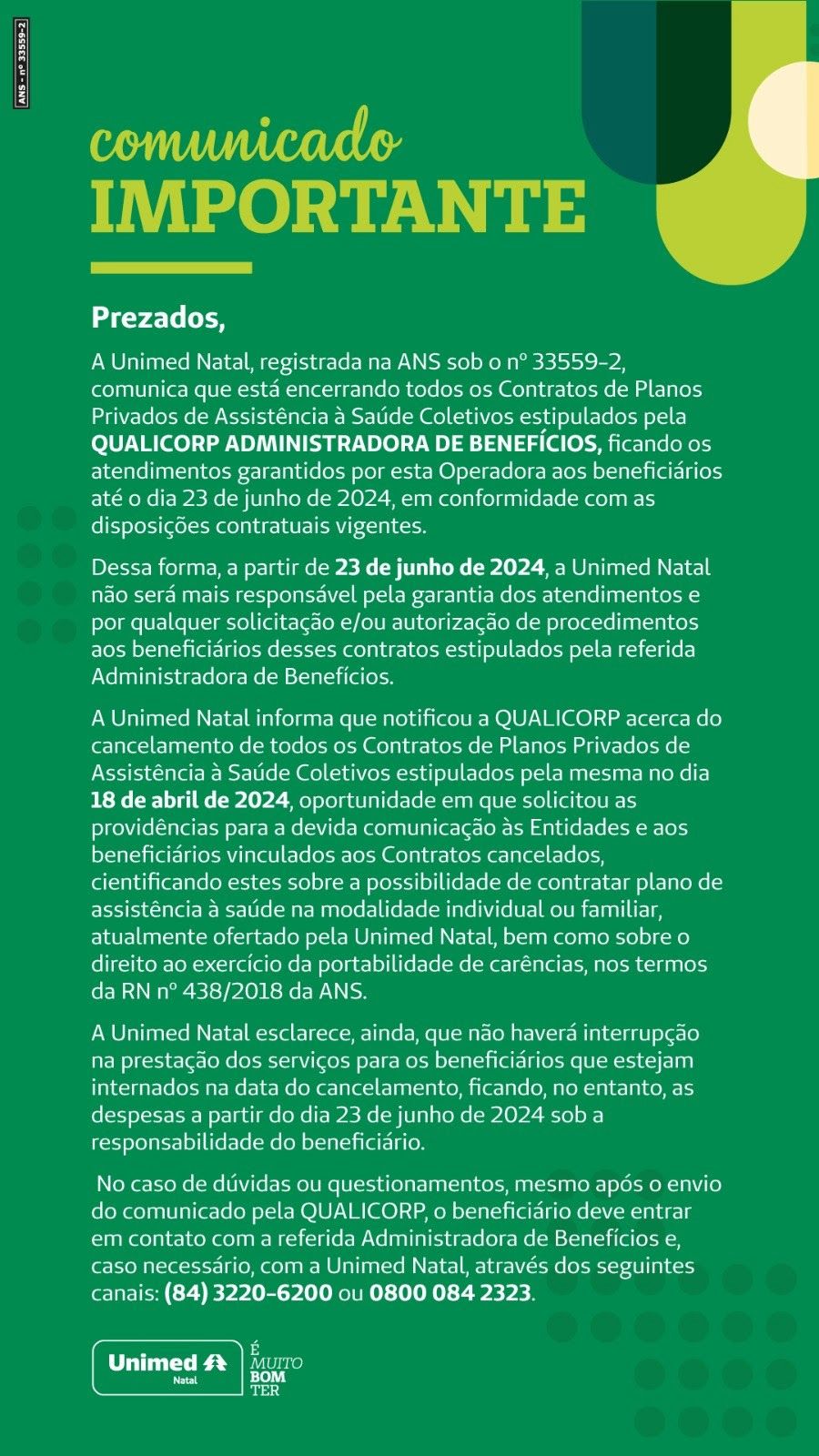 Unimed Natal Cancela Planos de Saúde: Entenda Seus Direitos e Saiba o ...
