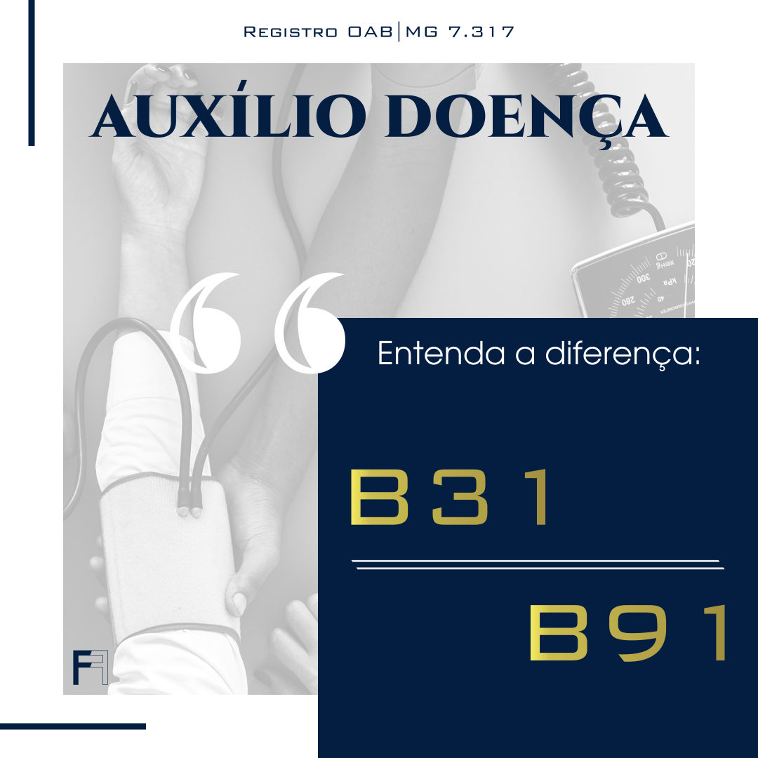 Auxílio doença. Qual a espécie correta, 31 ou 91? | Jusbrasil