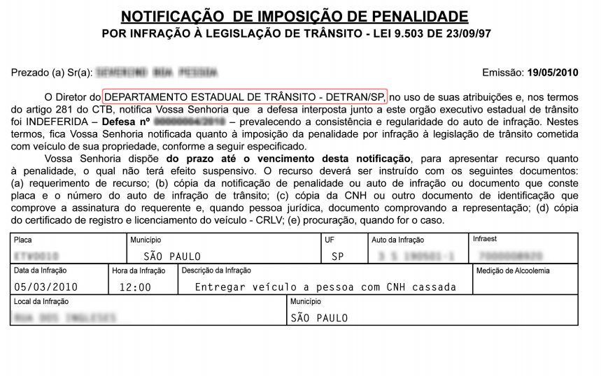 Recurso contra multas de trânsito em 1ª Instância – JARI – Junta
